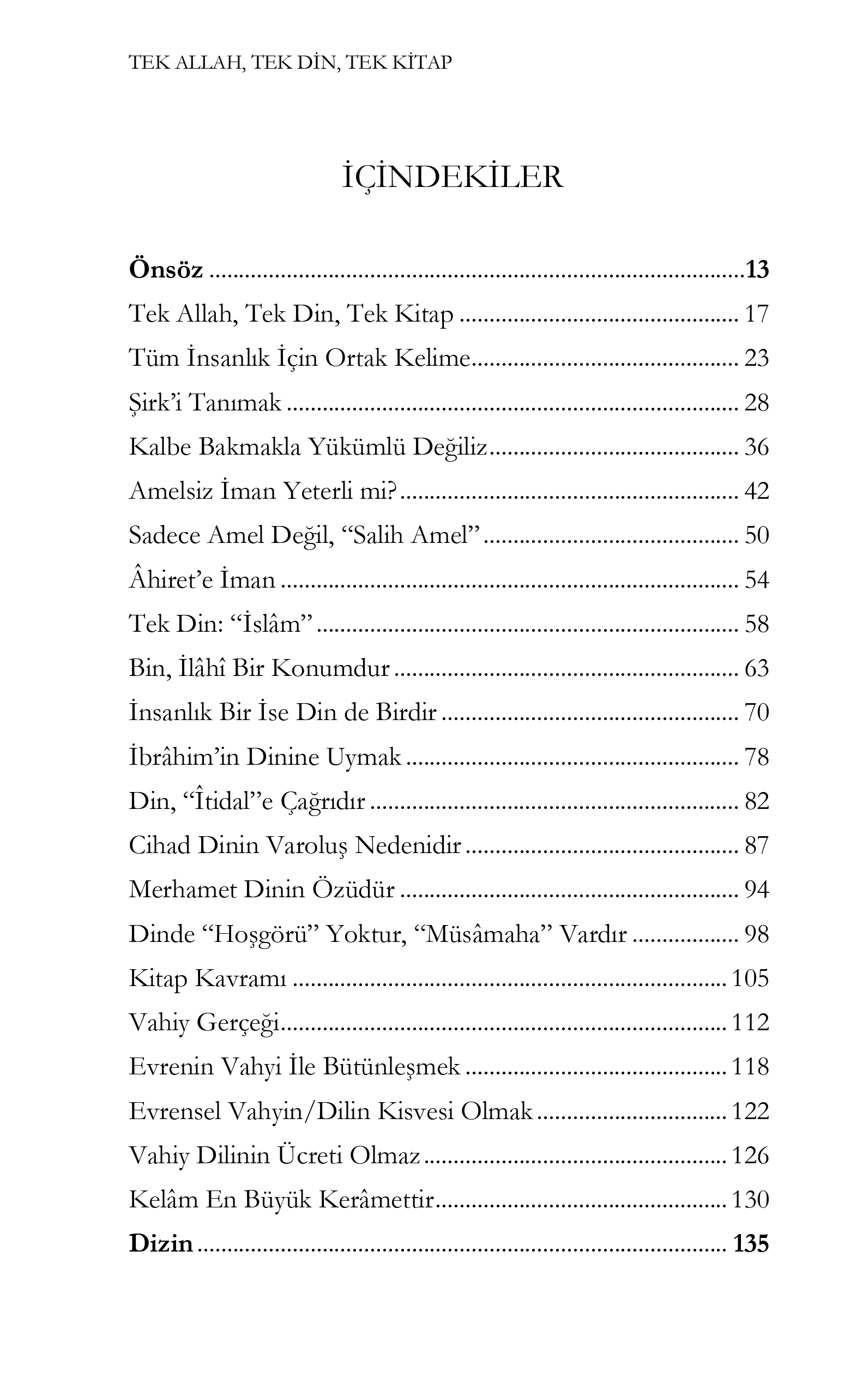 ÖN_61_TEK ALLAH TEK DİN TEK KİTAP-1